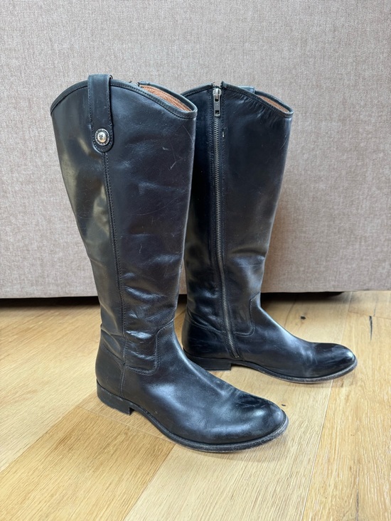 Frye Shoes - Frye Black Leather Knee-High Boots